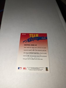 2003 Donruss Champions Team Colors Braves Baseball Card #16 Chipper Jones Insert