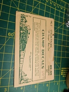 Champ HO scale Decals HC-5 UP Challenger" Boxcar Unused - Picture 1 of 1
