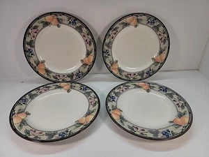 Beautiful Set of 4 Mikasa Intaglio Garden Harvest Salad Plates - Picture 1 of 15