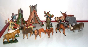 LOT STARLUX - CLAIRET - 17 FIGURINES EN L'ETAT A RESTAURER - - Foto 1 di 6