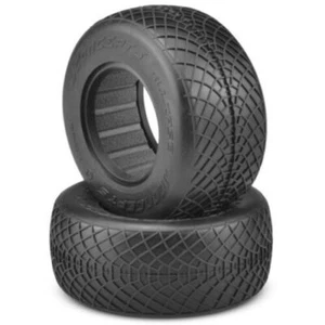 JConcepts Ellipse Aqua Blue Green Compound Truck Tires SC or 2.2 Stadium F/R (2) - Picture 1 of 10
