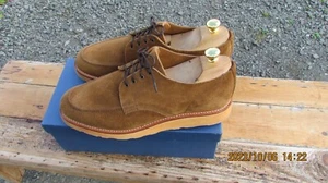 MEN'S SANDER'S HENRY APRON DERBY TABCCO REVERSO SUEDE UK SIZE 11-F # SALE - Picture 1 of 7