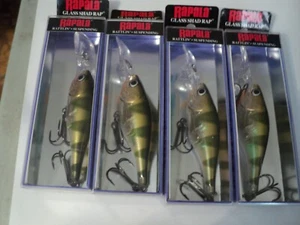 4-RAPALA GSR-7 COLZA DE SOMBRA DE VIDRIO RATTLIN/NIP SUSPENDIENTE (PERCA AMARILLA) - Imagen 1 de 1