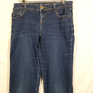 INC Jeans Size 4 Skinny Leg Regular Fit Blue Dark Wash International Concepts - Picture 1 of 6