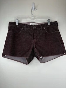 Carve Designs Shorts Women’s Corduroy Cut Off Raw Hem Size 10 Dark Red 34x4 - Picture 1 of 10