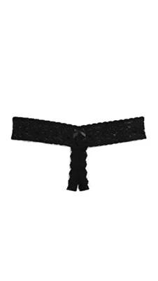 Hanky Panky 264369 Mujer After Midnight Refuerzo Abierto Tanga Tiro Bajo Talla OS Foto 1 de 3