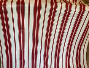 Vintage 1988 Laura Ashley Cotton Chintz Stripe Fabric Material 48” X 1 m Length - Picture 1 of 6
