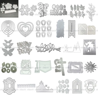 Flower Leaves Metal Cutting Dies Stencil DIY Scrapbooking Album Embossing Craft - Image 1 of 4