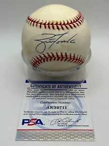 Brett Tomko Reds Mariners Padres Signed Autograph Official Used Baseball PSA DNA - Picture 1 of 3