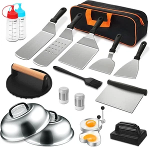 19PCS Griddle Accessories Kit, Stainless Steel Flat Top Grill Accessories Set... - Picture 1 of 1