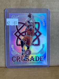 KEVIN LOVE 2016-17 PANINI EXCALIBUR CRUSADE PRIZM #32