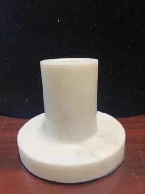 Новый Pottery Barn современный эклектичный мрамор конус подсвечник держатель белый 3» новый с Ярлыками - Изображение 1 из 3