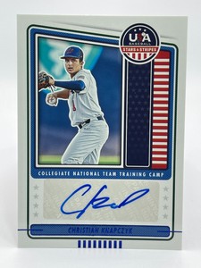 2023 USA Stars & Stripes CHRISTIAN KNAPCZYK Auto BLUE AUTOGRAPH Free Shipping