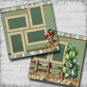 Cactus Country - 2 Premade Scrapbook Pages - EZ Layout 6660 - Picture 1 of 2
