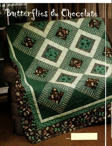 Schmetterlinge & Schokolade Quilt Muster zusammengesetzt HW - Bild 1 von 1