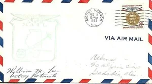 First Airmail Flight Mount Vernon IL - Saint Louis MO 2 Feb 1962 AAMC#107S95 - Picture 1 of 1