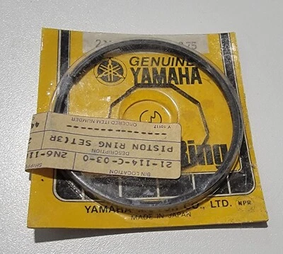 Anillos de pistón .75 3rd O/S NOS 1979 Yamaha DT250 2N6-11610-30-00 Foto 1 de 4