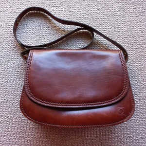 OROTON Leather Convertable Shoulder Bag Handbag C1980 little use Made in Italy - Picture 1 of 14