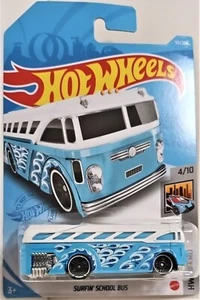 Hot Wheels Surfin' School Bus HW Metro 4 of 10 2020 55/250 Combined Shipping - Picture 1 of 4