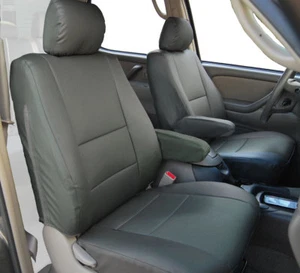 TOYOTA TUNDRA 2000-2003 CUERO CARBÓN PERSONALIZADO 2 ASIENTOS DELANTEROS Y FUNDAS DE BRAZOS - Imagen 1 de 5