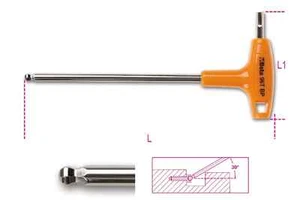 Beta Tools Italie 96 Tools 5 mm HEX ALLEN CLÉ POWER POIGNÉE STYLE T-POIGNÉE BILLE EXTRÉMITÉ LL - Photo 1 sur 1