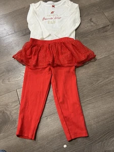 Carters “Daddy’s Favorite Little Elf “ 2 Piece Outfit Size 18 Months New - Picture 1 of 4