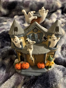 Vintage PartyLite Haunted House Holds Tea light, P7311, Retired - Picture 1 of 7