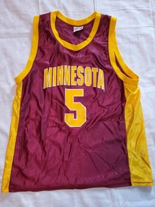 VTG IZAW Minnesota Golden Gophers #5 Maroon Gold Basketball Jersey Youth Large - Picture 1 of 7