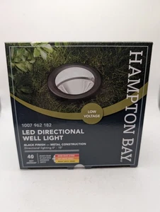 Hampton Bay LED Directional Well Light 1007 962 182 Black Finish, New In Box - Picture 1 of 4