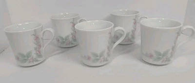 Juego de tazas de té de café vintage Corning Corelle EE. UU. patrón de porche (5) floral Foto 1 de 4