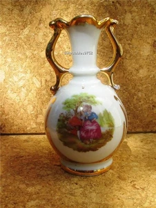 Vintage Limoges Miniature Twin Handle Vase - Picture 1 of 1