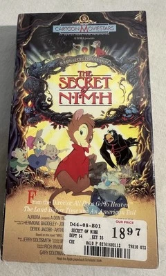 The Secret of NIMH VHS Tape MGM Dolby Cartoon Moviestars Factory NEW Sealed - Image 1 of 3