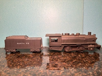 O Scale Marx Wind Up Engine With Santa Fe Tender No Key - Image 1 of 4