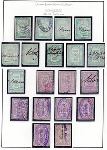 TURQUÍA 1900-1910 COLECCIÓN DE 55 COMISIONES COMERCIALES E INGRESOS PROPORCIONALES - Imagen 1 de 3
