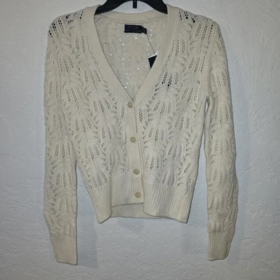 $170 Polo Ralph Lauren Mujer XS Crema ALPACA LANA SUÉTER Cárdigan EXTRA PEQUEÑO Foto 1 de 4