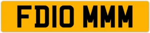 π DOM π DOMS π DOMINIC PRIVATE REGISTRATION NEW CAR NUMBER PLATE REG FD10 MMM - Picture 1 of 4
