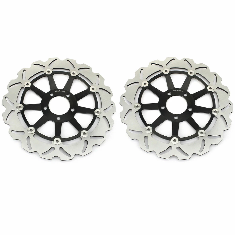 Par de rotores de freno delanteros para Kawasaki ZX7R ZX7RR NINJA 750 1996-2003 ZX12R 00-03 Foto 1 de 4