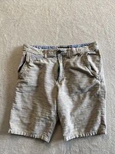 Modern Amusement Shorts Mens 34 Gray 100% Cotton Bermuda Golf Casual Beachy. - Picture 1 of 8
