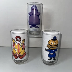 McDonalds Vintage 1977 SAMMLER SERIE Gläser 3 Stück Getränkegeschirr - Bild 1 von 5