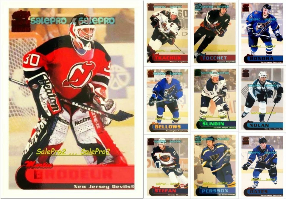 100+ PACIFIC PARAMOUNT 1999 COPPER RED EMERALD ICE BLUE /99 LOT U PICK FROM LIST - Image 1 of 2