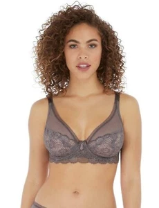32C-FREYA~EXPRESSIONS U/W  HIGH-APEX-BRA-SHARK-GREY-AA5494SAK - Picture 1 of 2