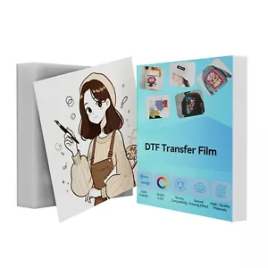 Premium DTF Transfer Film - Double-Sided Glossy A4 Sheets, 60-Pack - Picture 1 of 11