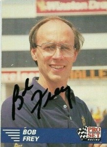 BOB FREY signed 1991 PRO SET trading card NHRA #110