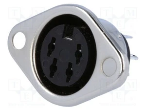 Buchse Löten DIN-Steckverbinder gerade PIN: 4 weiblich DIN System: 216° - Bild 1 von 1