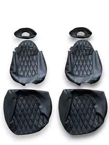 Sitzbezüge Bezüge für Smart 450 98-07 Brabus Diamant keine Schonbezüge schwarz - Picture 1 of 3