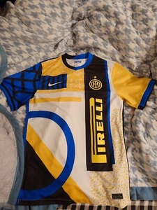 Nike Inter Milan Fourth Jersey 4th Away Shirt 2020/21 Season Multi Color Sz M - Picture 1 of 9