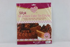 Pergamino a prueba de grasa antiadherente Circles Tin Liners Cake 2x50 6, 7, 8 y 9 pulgadas - Imagen 1 de 8