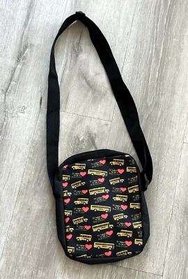 Boutique It Takes Heart to be a Bus Driver Small Crossbody Purse Bag 9" x 7" - Image 1 of 4
