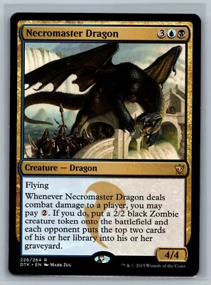 Magic MTG Dragons of Tarkir Necromaster Dragon #226/264 TCG CCG - Image 1 of 2