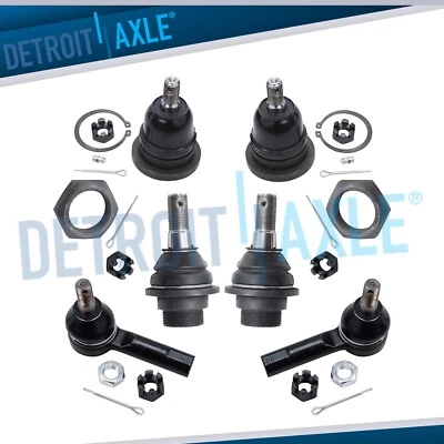 Front Upper Lower Ball Joints Outer Tie Rod for 1998-2004 Nissan Frontier Xterra - Image 1 of 4